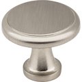 Elements By Hardware Resources 1-3/16" Diameter Satin Nickel Kenner Cabinet Mushroom Knob 3970-SN